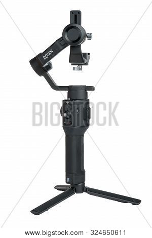 Kyiv, Ukraine - September 28 , 2019: Dji Ronin-sc Is Three-axis Motorized Gimbal Stabilizer For Mirr
