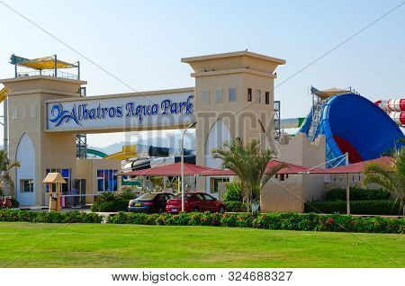 Sharm El Sheikh, Egypt - September 19, 2019: Large Popular Albatros Aqua Park In Hadaba District, Sh