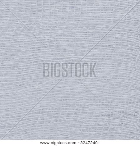 Medische verband gaas textuur, abstracte gestructureerde achtergrond Macro close-up, natuurlijke katoen Wit