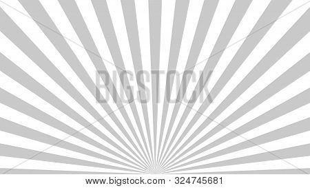 Gray Background Superhero. Super Hero Cartoon Gradient Texture. Sun Rays Burst. Radiate Sun Beam, Bu