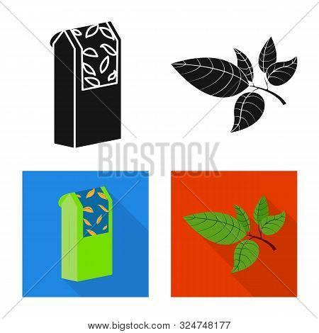 Vector Design Of Healthy And Floral Logo. Collection Of Healthy And Gradient Vector Icon For Stock.