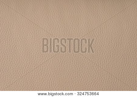Beige Leather Texture Background. Blank Space. Colorful Texture.