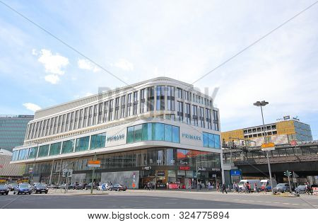Berlin Germany - June 9, 2019: Unidentified People Visit Primark Shopping Mall In Tiergarten Berlin 
