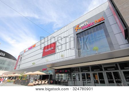 Berlin Germany - June 9, 2019: Unidentified People Visit Verti Musical Hall Berlin Germany