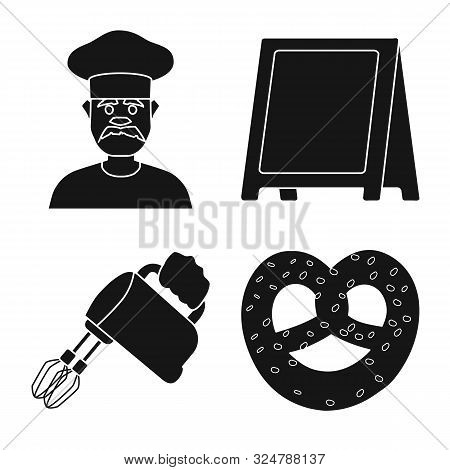Isolated Object Of Bakery And Natural Icon. Collection Of Bakery And Product Stock Vector Illustrati