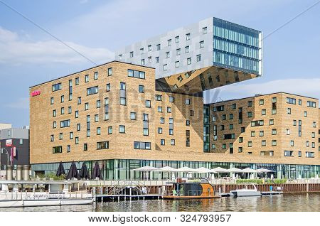 Berlin, Germany - April 22, 2018: Hotel Nhow - Europes First Music Hotel In The Center Of The Creati