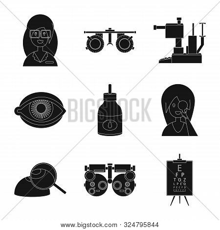 Isolated Object Of Health And Care Logo. Collection Of Health And Clinic Vector Icon For Stock.