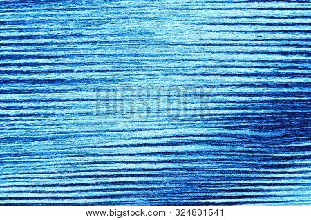 Ice Background With Marks From Skating And Hockey, Blue Texture