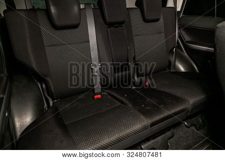 Novosibirsk, Russia - September 07, 2019:  Suzuki Grand Vitara,  Interior Design, Car Passenger And 