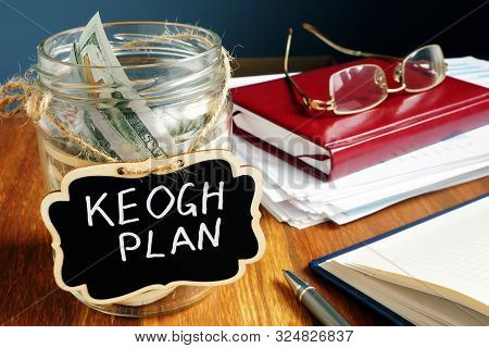 Keogh Plan Wooden Label On The Glass Jar.
