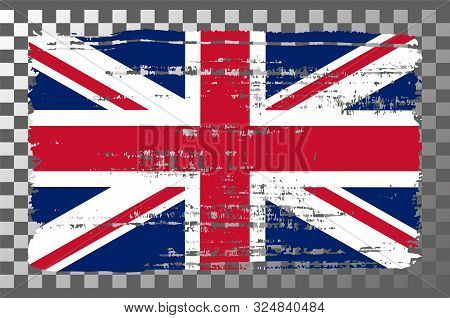British National Flag Isolated Vector Illustration. Travel Map Design Graphic Element. World County 