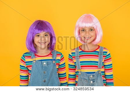 Anime Culture Influence. Invitation For Anime Party. Happy Little Girls Smiling Faces. Anime Fan. Ch