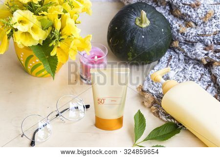 Natural Cosmetic Sunscreen Spf50 For Skin Face With Body Lotion Health Care Body Skin And Knitting W