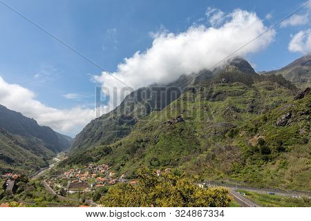 View The Pass Boca Da Encumeada On Madeira Island. Portugal