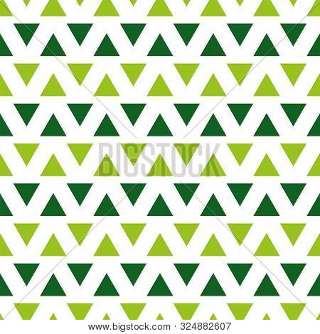Seamless Pattern With Green Triangles
Traditional Trinagles On White Background