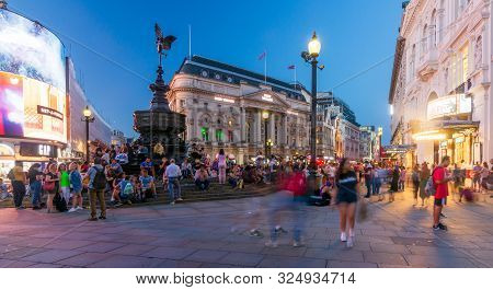 Picadilly Circus - Theater District - In The Evening, London
