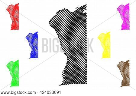 Hancock County, State Of West Virginia (u.s. County, United States Of America, Usa, U.s., Us) Map Ve