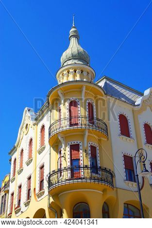 Old architectural detail in Oradea, Romania, Europe