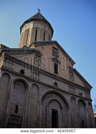 Churches And Domes Of Tbilisi, View To Historical Part Of The Capital Of Republic Of Georgia