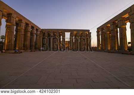 16-apr-2021.the Ancient Luxor Temple In Luxor, Egypt