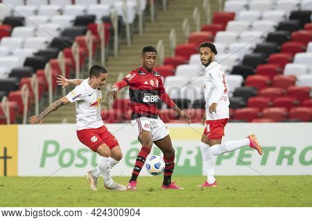 Rio, Brazil - June 19, 2021: Matheuzinho Player In Match Between Flamengo Vs Bragantino By 5st Round