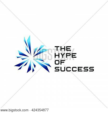 Fireworks Hype Of Success Celebration Star Exclusive Logo Design Inspiration