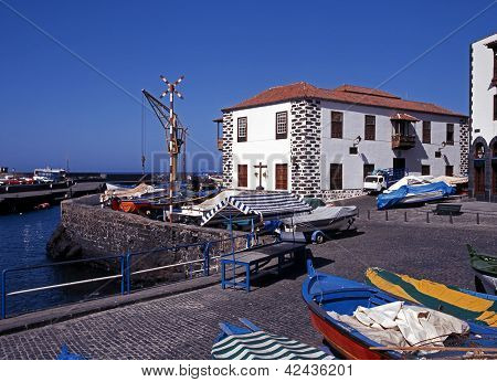 Hafen, Puerto De La Cruz, Teneriffa.