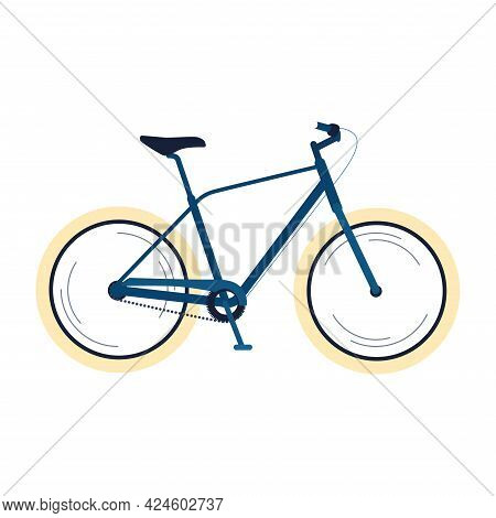 Isolated Fixie Bike Urban Tranport Vector Illustration