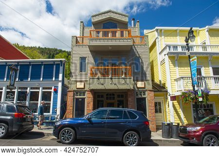 Park City, Ut, Usa - Jun. 20, 2018: Historic Commercial Building At 531 Main Street In Historic Down