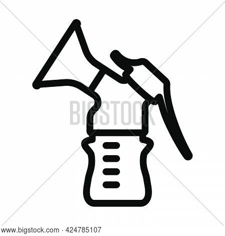 Breast Pump Icon. Bold Outline Design With Editable Stroke Width. Vector Illustration.