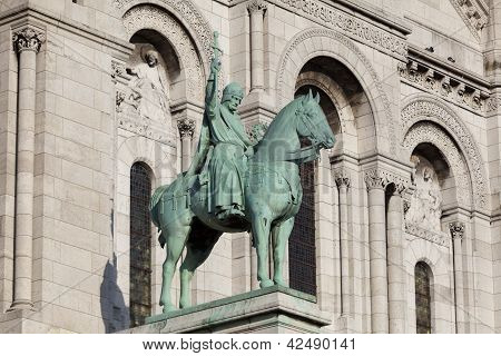 Ritter in der Sacre Coeur, Montmartre, Paris, Frankreich