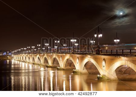 Pont De Pierre, Bordeaux, Gironde, Francie