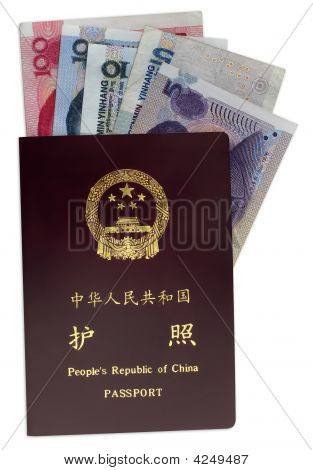 中国のパスポートとお金