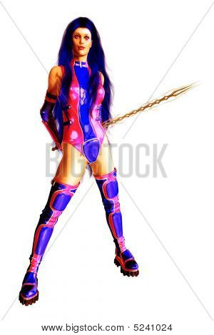 Sassy weibliche Sci Fi warrior