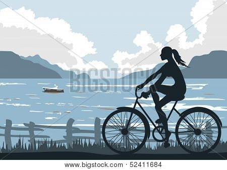 cycling On Seaside