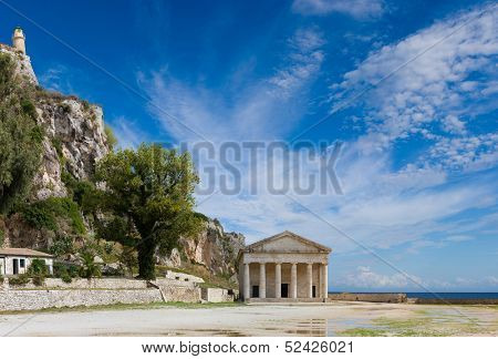 The old castle of Corfu island Greece