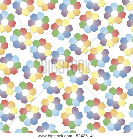 Background of rainbow petals