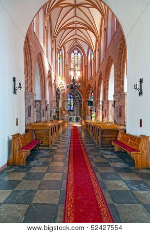 The Interior Old Church In Swidwin