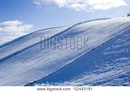 mountain with snow