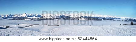 winter landscape in the mountains