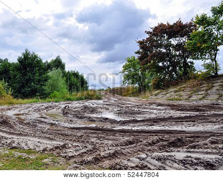 Offroad, natural dirt terrain