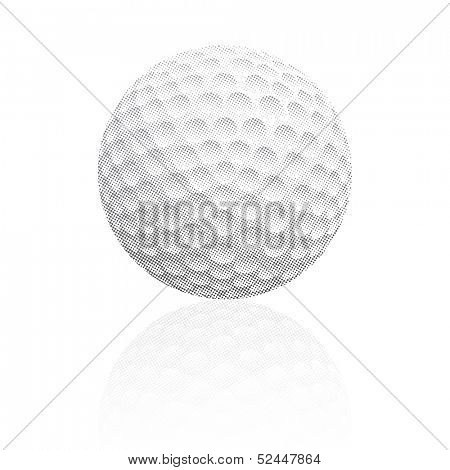 vector raster golf ball