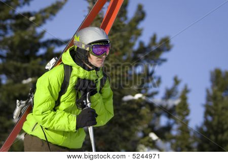 Skier Looking For A Ride