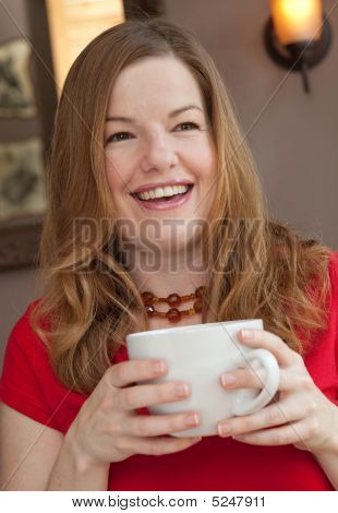 Woman Holding Mug