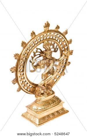 Statua di Shiva Nataraja - Lord Of Dance isolato