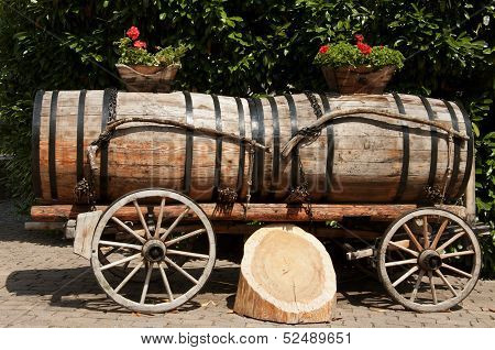 Wine Barrels in Aigle, Switzerland