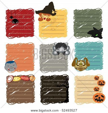 Halloween Stickers Note