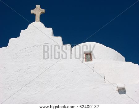 Orthodox Church In Mykonos,greece
