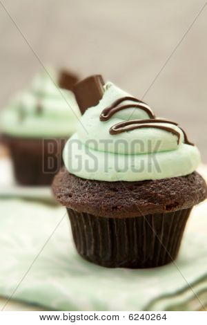 Creme de Minze cupcake