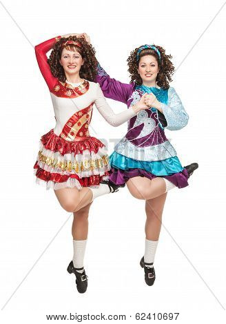 Irish Dancers In Hard Shoes Dancing